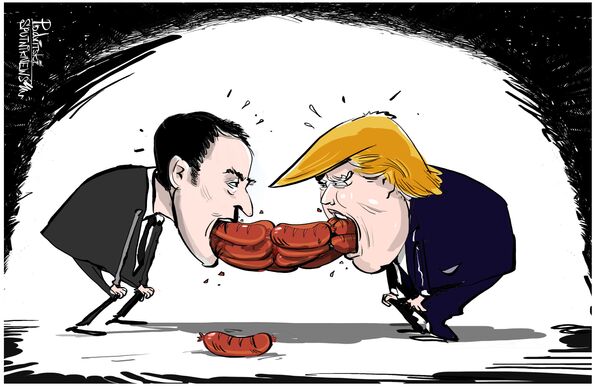 Les saucisses de Trump et Macron Les saucisses de Trump et Macron - Sputnik Afrique