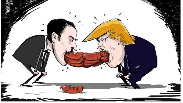 Les saucisses de Trump et Macron - Sputnik Afrique