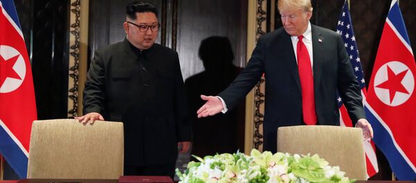 Donald Trump et Kim Jong-un - Sputnik Afrique