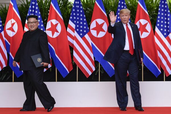 Les moments clé de la rencontre historique entre les dirigeants nord-coréen et américain - Sputnik Afrique