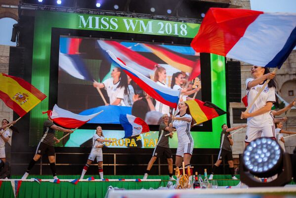 Les participantes à l’édition 2018 du concours de beauté Miss Mondial qui a eu lieu en Allemagne. - Sputnik Afrique