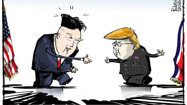 Trump et Kim échangent des coiffures - Sputnik Afrique