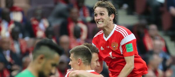 La Russie remporte le premier match du Mondial 2018 - Sputnik Afrique