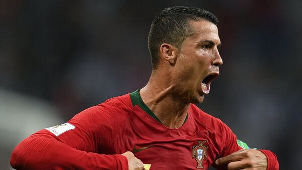 Cristiano Ronaldo lors du match Portugal-Espagne à Sotchi - Sputnik Afrique