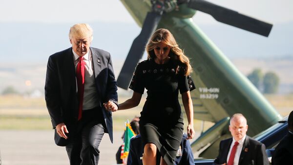 Donald Trump et son épouse Melania - Sputnik Afrique