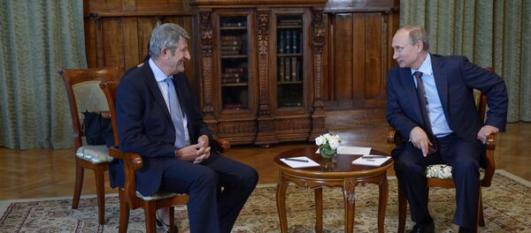 Встреча Владимира Путина с Филиппом де Вилье в Ялте - Sputnik Afrique