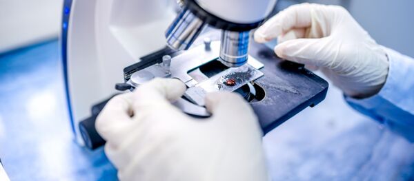 Ученый во время работы в лаборатории  - Sputnik Afrique