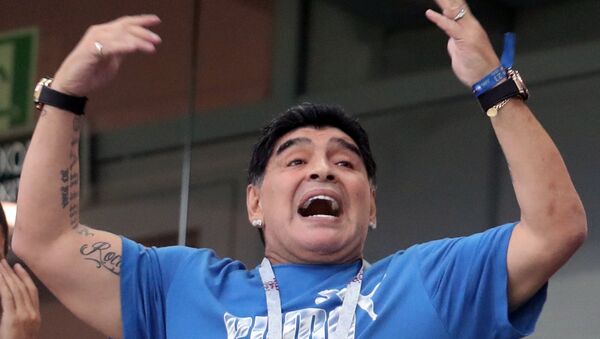 Footballeur Diego Maradona - Sputnik Afrique