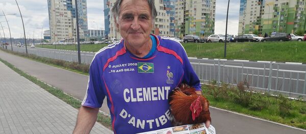 Clément d'Antibes, fidèle supporter de l'équipe de France de football - Sputnik Afrique