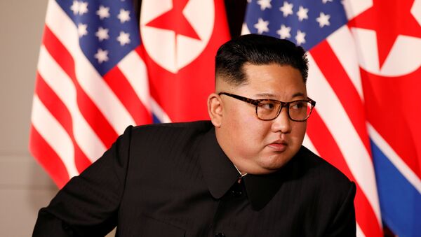 Kim Jong-un beim Gipfeltreffen mit Donald Trump - Sputnik Afrique
