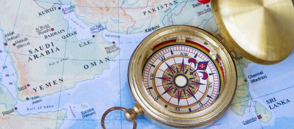Компас на карте Ближнего и Среднего Востока - Sputnik Afrique