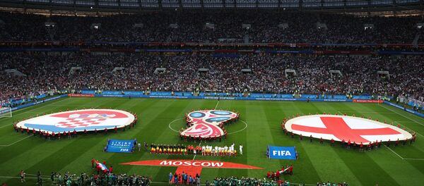 A football to decide whether of the two teams - Croatia or England, will make it to the finals is being held at the Luzhniki Stadium in Moscow. - Sputnik Afrique