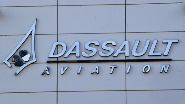 The logo of French aerospace company Dassault Aviation is pictured in Surensnes, outside Paris. (File) - Sputnik Afrique