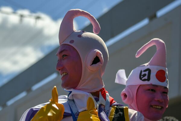 Des supporters avant le match Portugal-Maroc au Mondial 2018 - Sputnik Afrique
