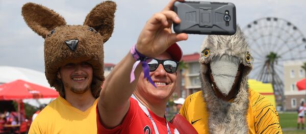 Des supporters australiens avant le match Australie-Pérou au Mondial 2018 - Sputnik Afrique