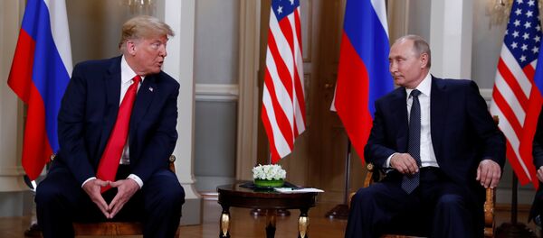 Donald Trump et Vladimir Poutine à Helsinki - Sputnik Afrique