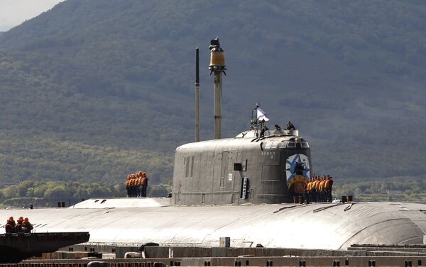 Un sous-marin nucléaire du projet 949A Anteï Un sous-marin nucléaire du projet 949A Anteï - Sputnik Afrique