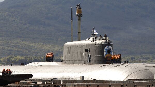 Un sous-marin nucléaire russe du projet 949A Anteï - Sputnik Afrique