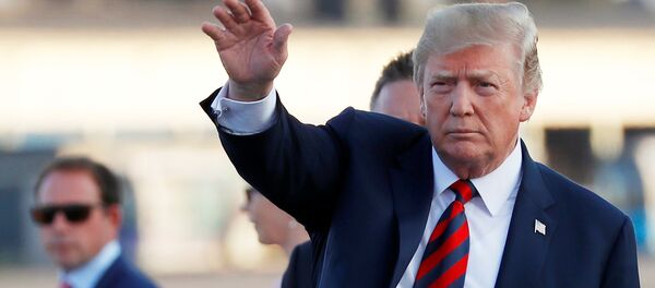 El presidente de EEUU, Donald Trump, llega a Helsinki - Sputnik Afrique