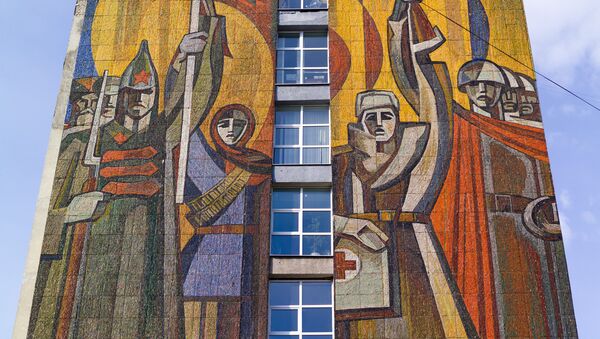 Мозаика на здании города Иваново - Sputnik Afrique
