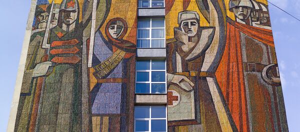 Мозаика на здании города Иваново - Sputnik Afrique