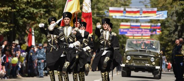 Празднование 25-й годовщины провозглашения независимости Южной Осетии - Sputnik Afrique