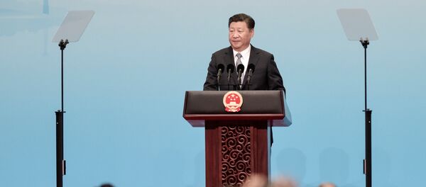 Chinese President Xi Jinping speaks at the opening of the BRICS Summit in Xiamen, China September 3, 2017 - Sputnik Afrique