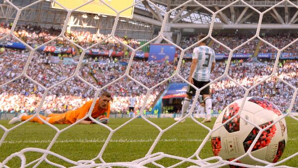 Un but encaissé par les Argentins dans un match du Mondial contre la France - Sputnik Afrique