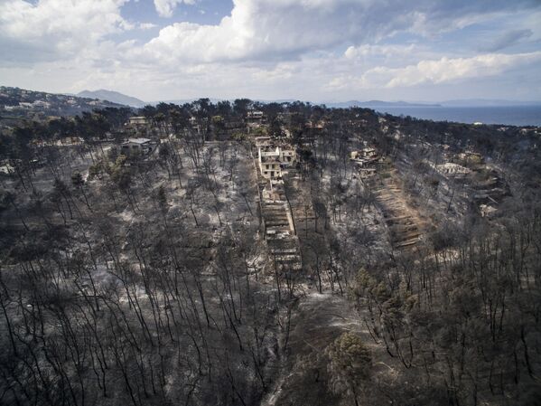 Une tragédie inimaginable: la Grèce après les feux de forêt - Sputnik Afrique
