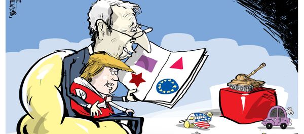 Juncker a joué avec Trump - Sputnik Afrique