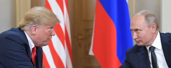 Poutine et Trump au sommet d'Helsinki - Sputnik Afrique