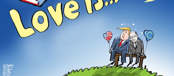 Bisou d'amour UE-USA - Sputnik Afrique