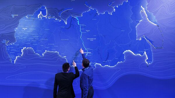 Die interaktive Landkarte Russlands  (Archivbild) - Sputnik Afrique