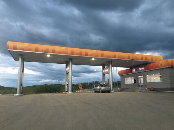 Une station-service entre les villes de Chimanovsk et de Tchita - Sputnik Afrique