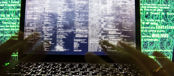 Вирус-вымогатель на экране ноутбука - Sputnik Afrique