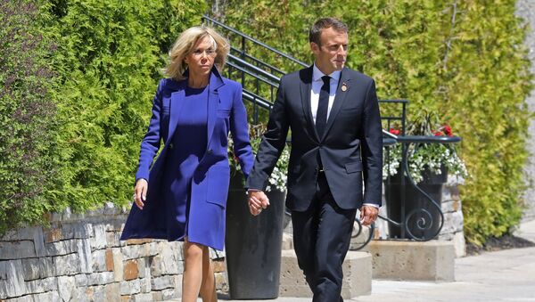 Le couple Macron - Sputnik Afrique