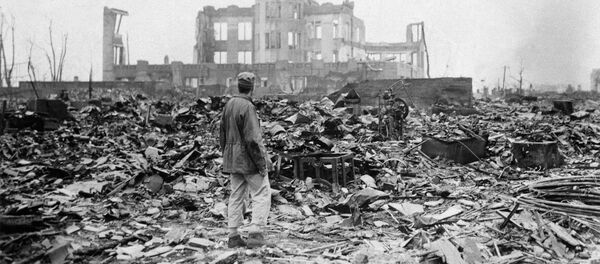 Разрушенный после ядерного удара город Хиросима, Япония - Sputnik Afrique