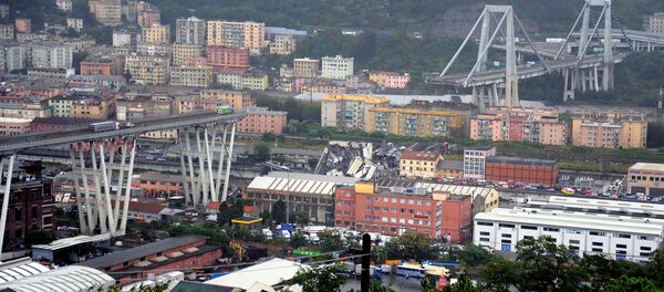 Effondrement du pont à Gênes - Sputnik Afrique