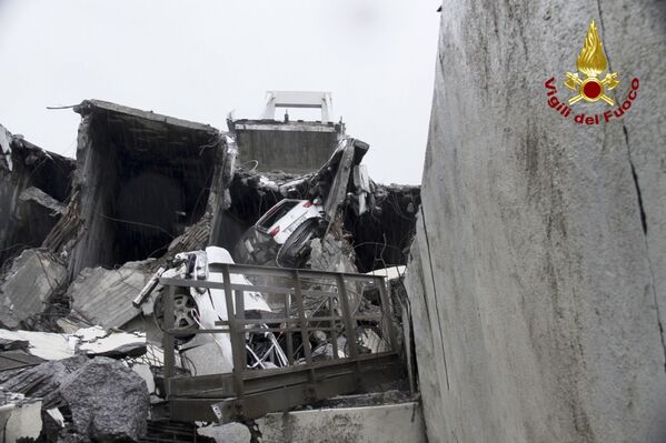 L’effondrement d’un viaduc près de Gênes - Sputnik Afrique