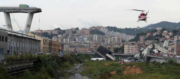 L’effondrement d’un viaduc près de Gênes - Sputnik Afrique