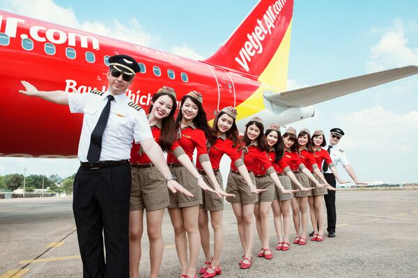 La compagnie aérienne vietnamienne à bas prix VietJet Air La compagnie aérienne vietnamienne à bas prix VietJet Air - Sputnik Afrique