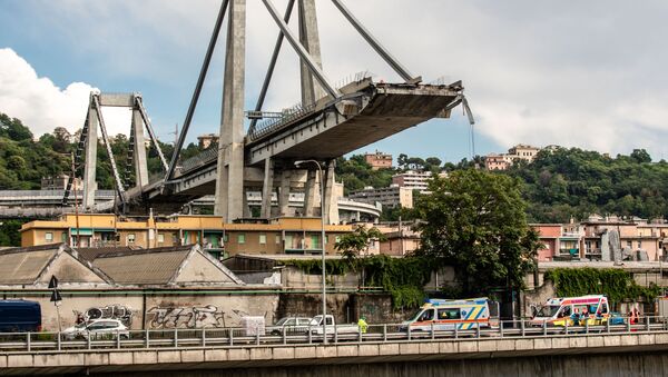 Le pont de Morandi à Gênes - Sputnik Afrique