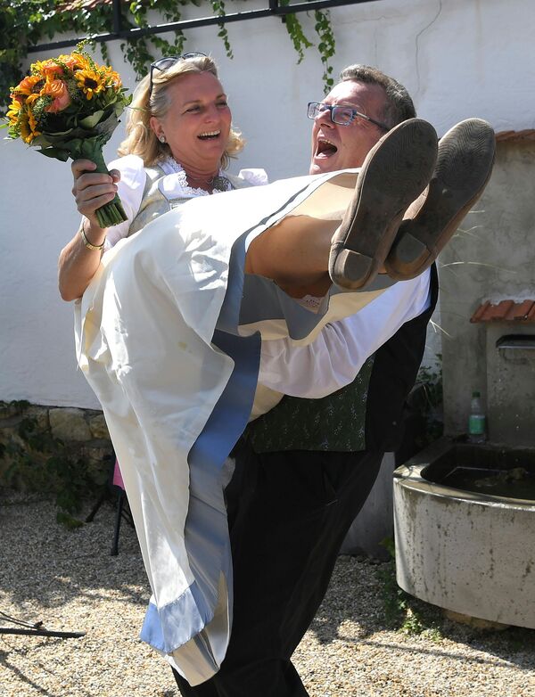 Karin Kneissl et Wolfgang Meilinger  - Sputnik Afrique