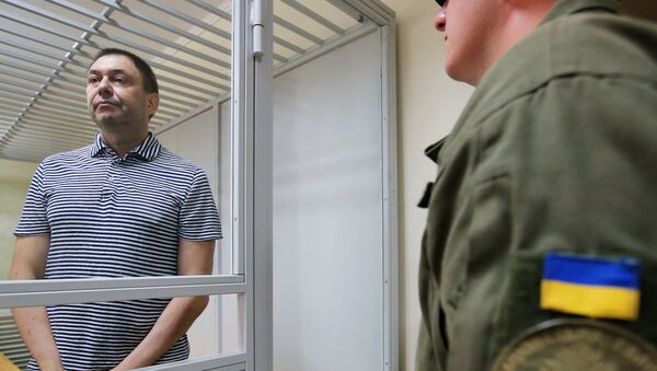 Le journaliste Kirill Vychinski au tribunal de Kherson - Sputnik Afrique