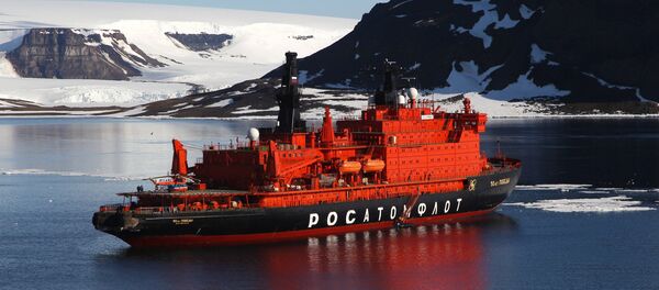 Le brise-glace nucléaire 50 Let Pobedy près de la terre François-Joseph - Sputnik Afrique