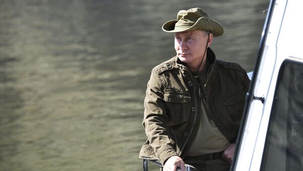 Президент РФ В. Путин провел выходные в Тыве - Sputnik Afrique