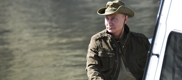 Президент РФ В. Путин провел выходные в Тыве - Sputnik Afrique