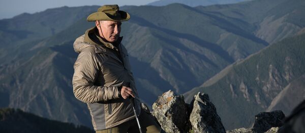 Президент РФ В. Путин провел выходные в Тыве - Sputnik Afrique