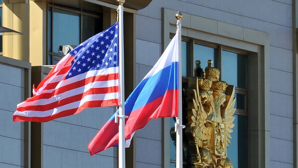 Banderas de EEUU y Rusia - Sputnik Afrique