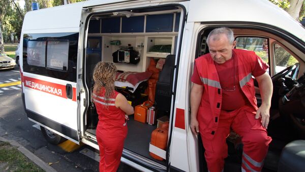 An ambulance in Donetsk. File photo - Sputnik Afrique